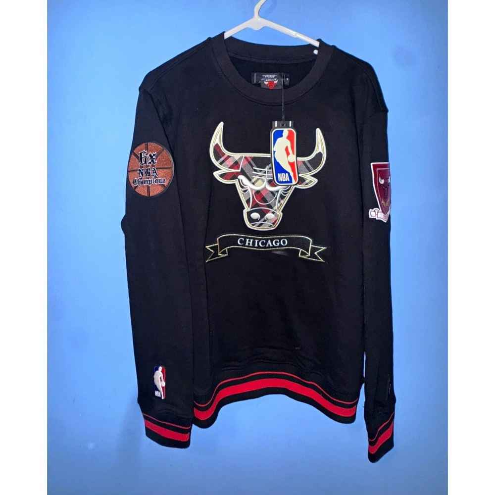 Pro Standard Chicago Bulls NBA Crewneck Sweatshirt Size M Black/Red/White